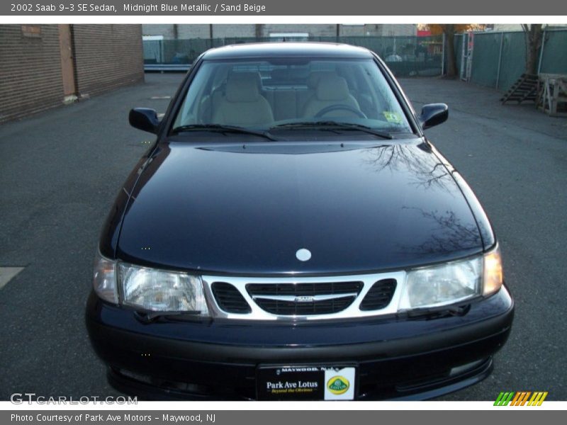 Midnight Blue Metallic / Sand Beige 2002 Saab 9-3 SE Sedan