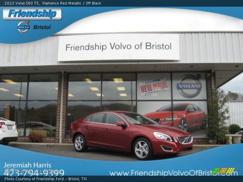 Flamenco Red Metallic / Off Black 2013 Volvo S60 T5