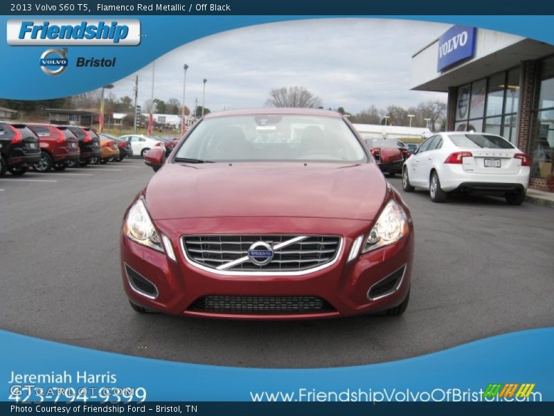 Flamenco Red Metallic / Off Black 2013 Volvo S60 T5