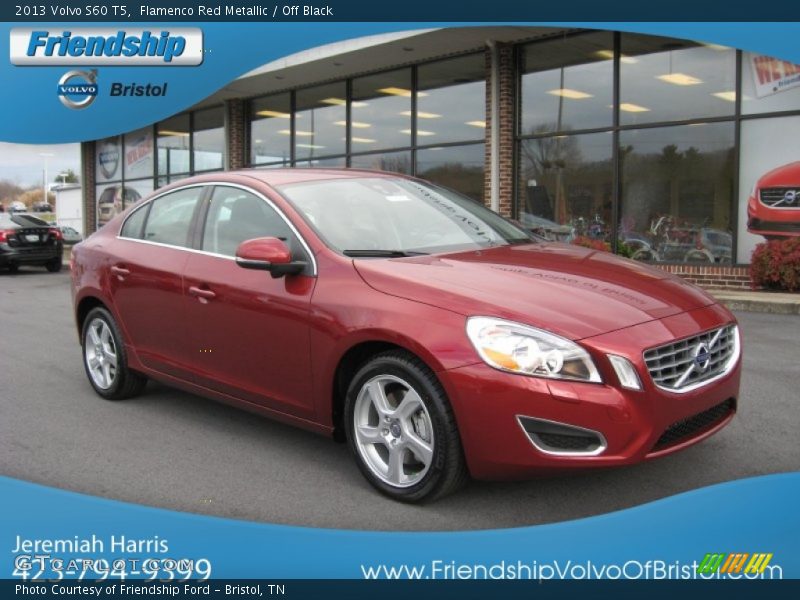 Flamenco Red Metallic / Off Black 2013 Volvo S60 T5