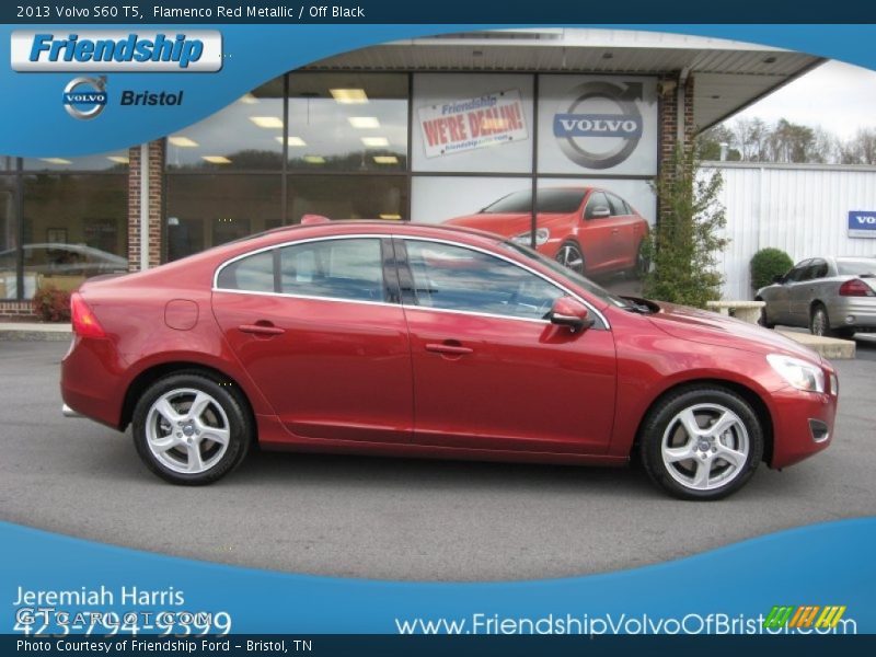 Flamenco Red Metallic / Off Black 2013 Volvo S60 T5