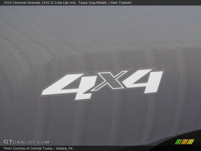 Taupe Gray Metallic / Dark Titanium 2010 Chevrolet Silverado 1500 LS Crew Cab 4x4