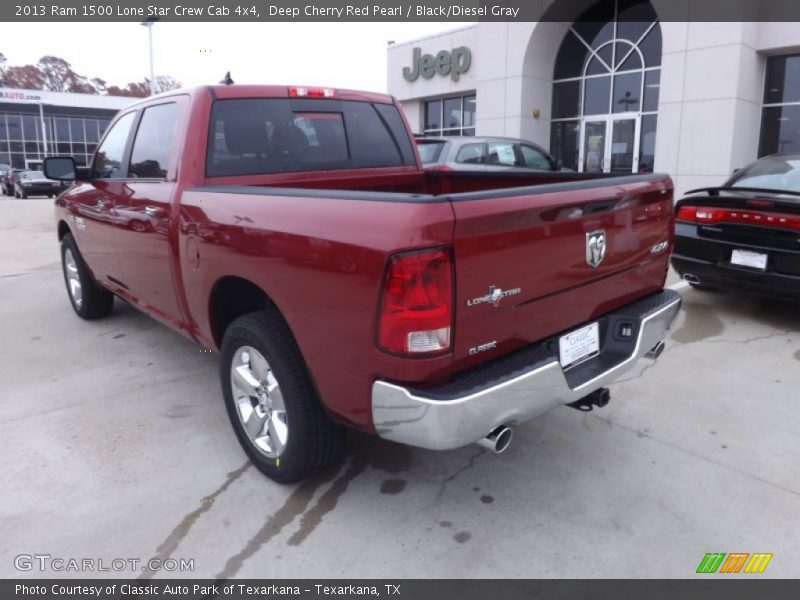 Deep Cherry Red Pearl / Black/Diesel Gray 2013 Ram 1500 Lone Star Crew Cab 4x4