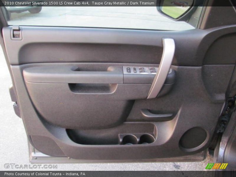 Taupe Gray Metallic / Dark Titanium 2010 Chevrolet Silverado 1500 LS Crew Cab 4x4