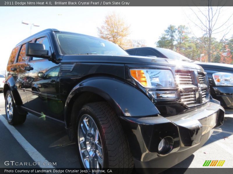 Brilliant Black Crystal Pearl / Dark Slate Gray 2011 Dodge Nitro Heat 4.0