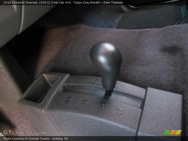 Taupe Gray Metallic / Dark Titanium 2010 Chevrolet Silverado 1500 LS Crew Cab 4x4