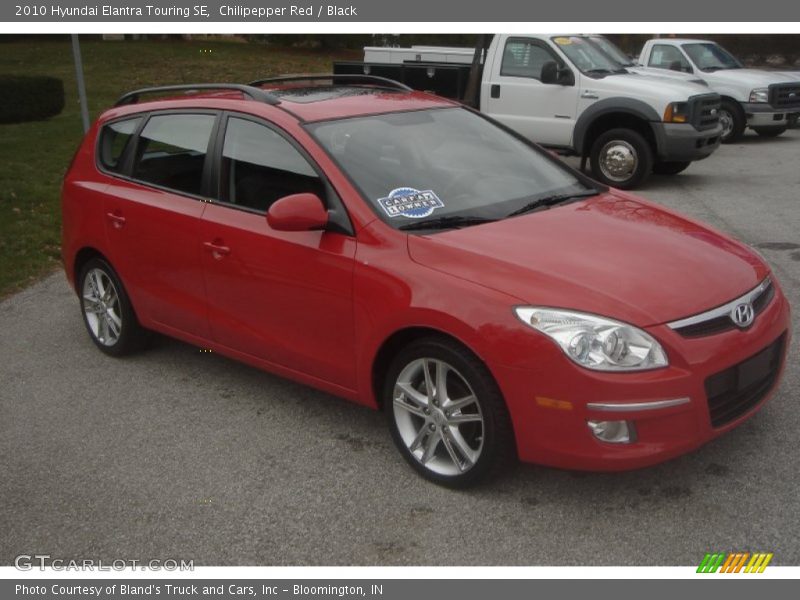 Chilipepper Red / Black 2010 Hyundai Elantra Touring SE