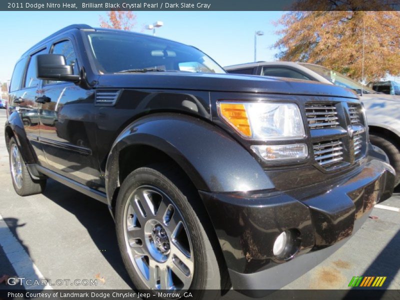 Brilliant Black Crystal Pearl / Dark Slate Gray 2011 Dodge Nitro Heat