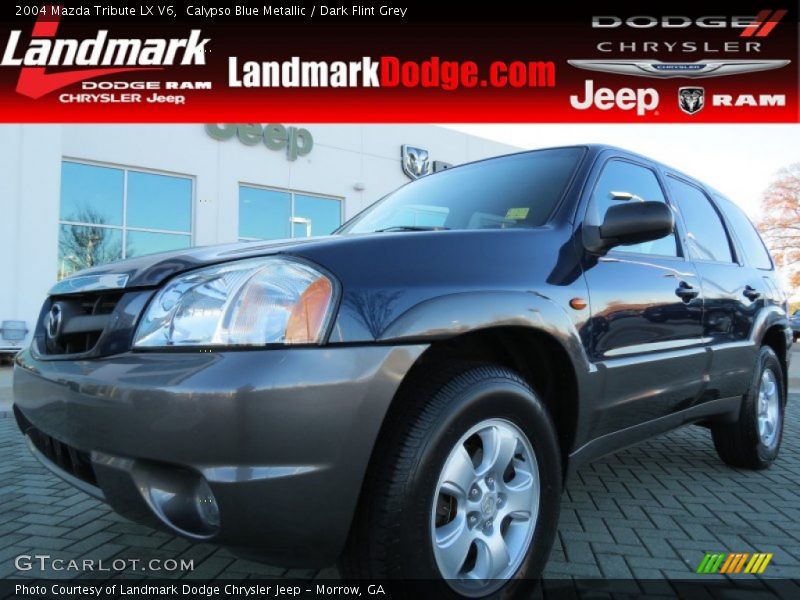 Calypso Blue Metallic / Dark Flint Grey 2004 Mazda Tribute LX V6