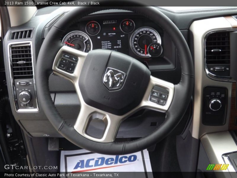 Black / Black 2013 Ram 1500 Laramie Crew Cab 4x4
