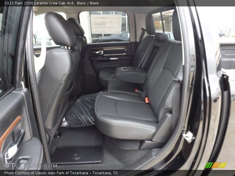 Rear Seat of 2013 1500 Laramie Crew Cab 4x4