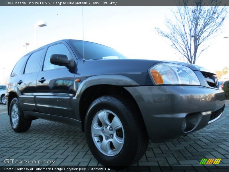 Calypso Blue Metallic / Dark Flint Grey 2004 Mazda Tribute LX V6