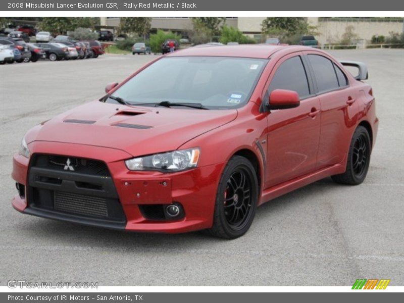 Front 3/4 View of 2008 Lancer Evolution GSR