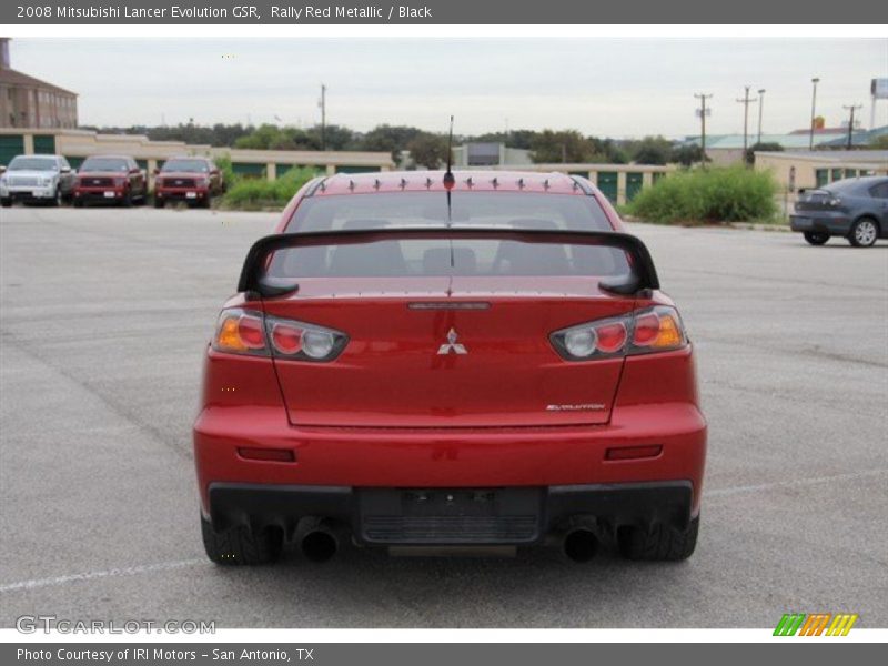 Rally Red Metallic / Black 2008 Mitsubishi Lancer Evolution GSR