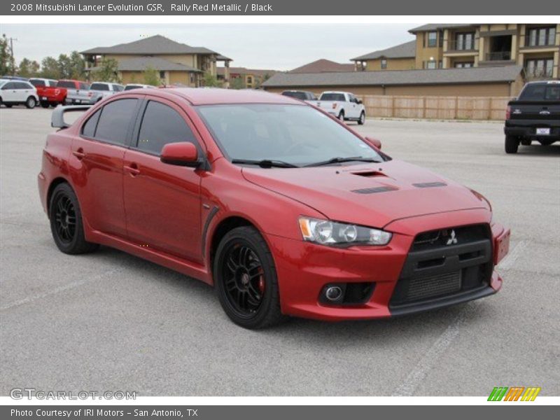 Front 3/4 View of 2008 Lancer Evolution GSR