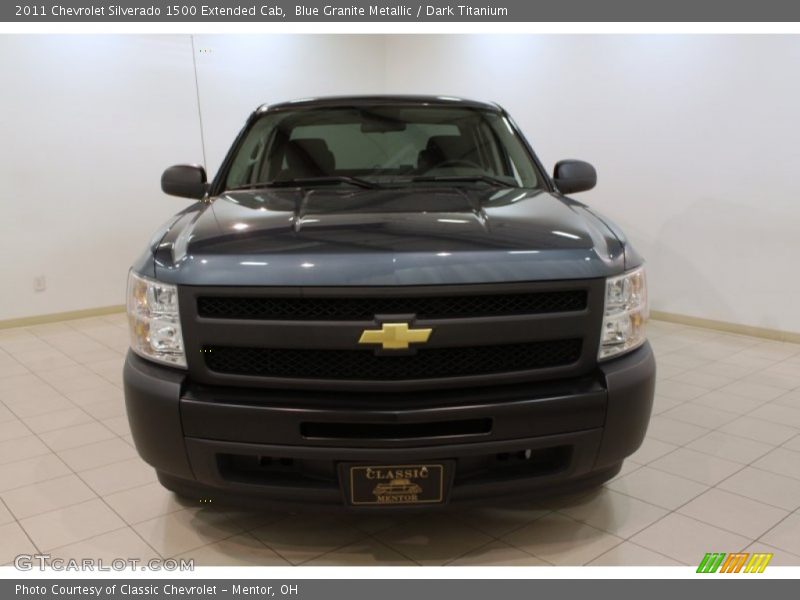 Blue Granite Metallic / Dark Titanium 2011 Chevrolet Silverado 1500 Extended Cab