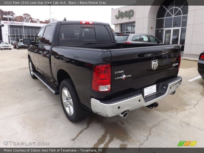 Black / Black/Diesel Gray 2013 Ram 1500 Lone Star Crew Cab 4x4