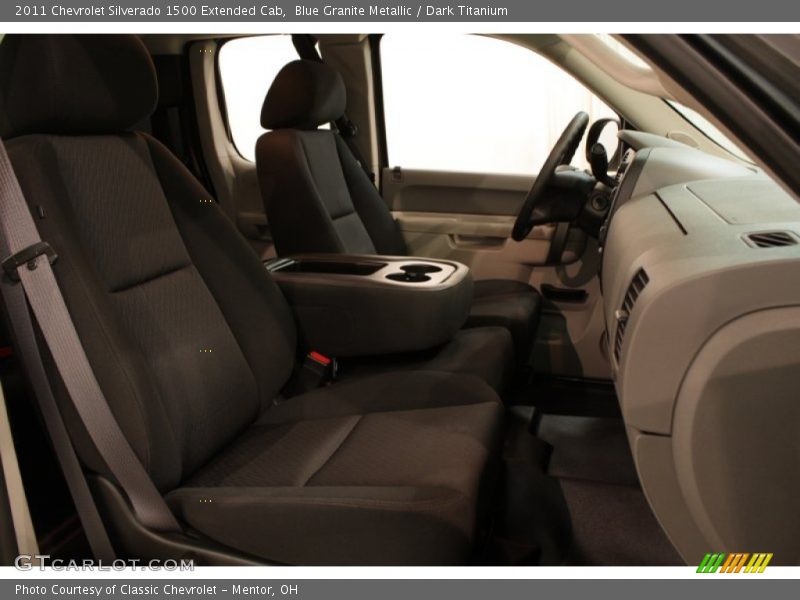 Blue Granite Metallic / Dark Titanium 2011 Chevrolet Silverado 1500 Extended Cab