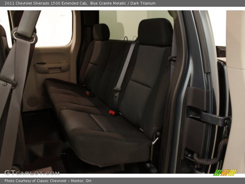 Blue Granite Metallic / Dark Titanium 2011 Chevrolet Silverado 1500 Extended Cab