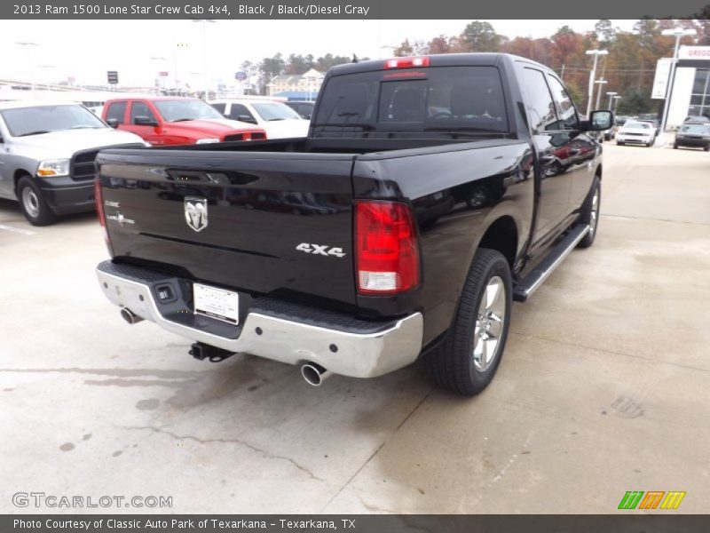 Black / Black/Diesel Gray 2013 Ram 1500 Lone Star Crew Cab 4x4