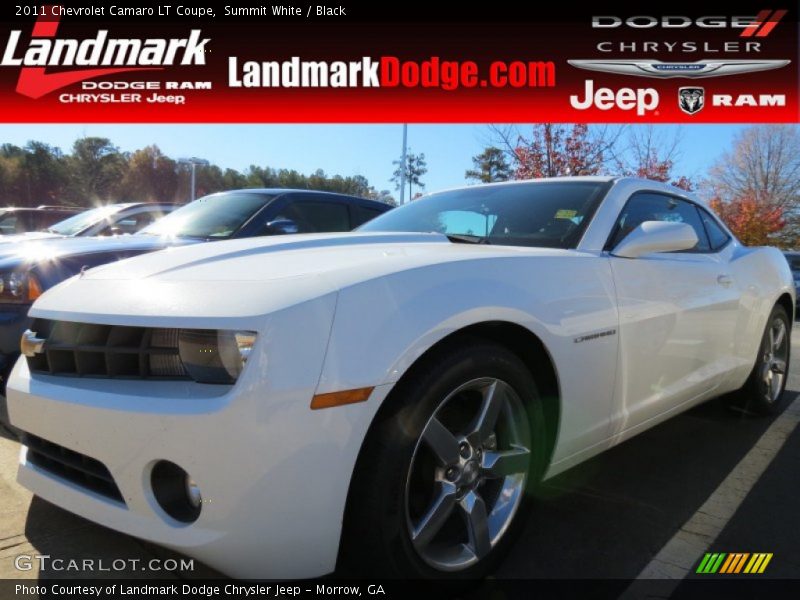 Summit White / Black 2011 Chevrolet Camaro LT Coupe