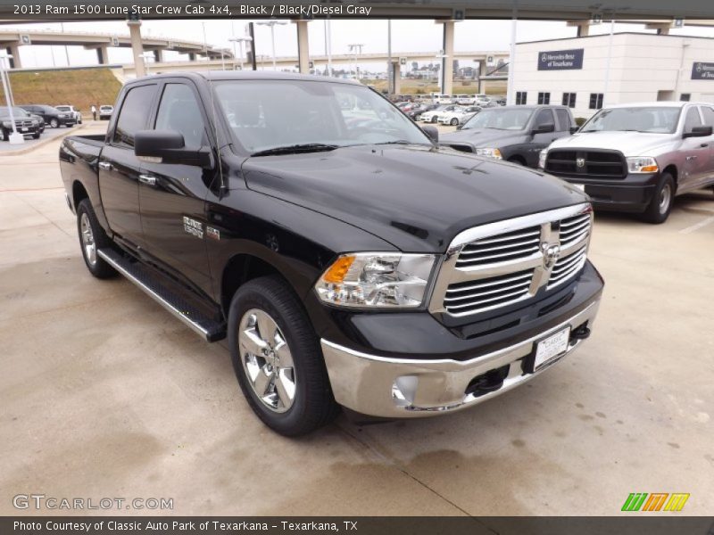 Black / Black/Diesel Gray 2013 Ram 1500 Lone Star Crew Cab 4x4