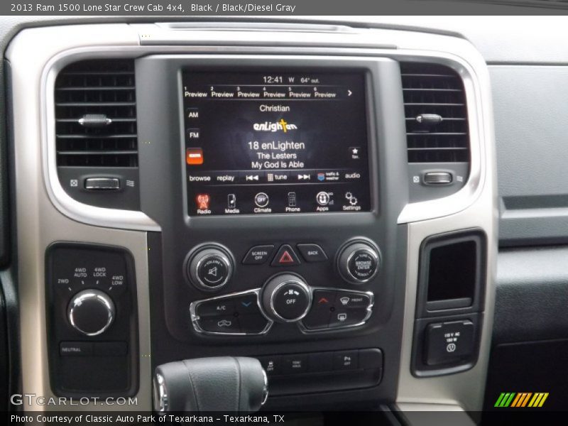 Black / Black/Diesel Gray 2013 Ram 1500 Lone Star Crew Cab 4x4