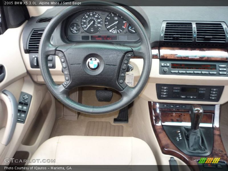 Alpine White / Sand Beige 2005 BMW X5 3.0i