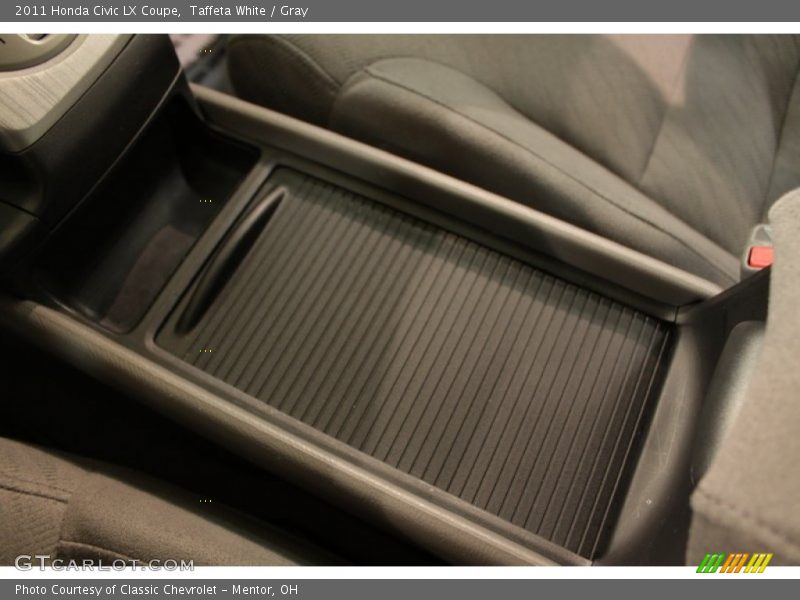 Taffeta White / Gray 2011 Honda Civic LX Coupe