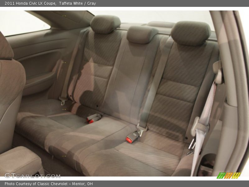 Taffeta White / Gray 2011 Honda Civic LX Coupe