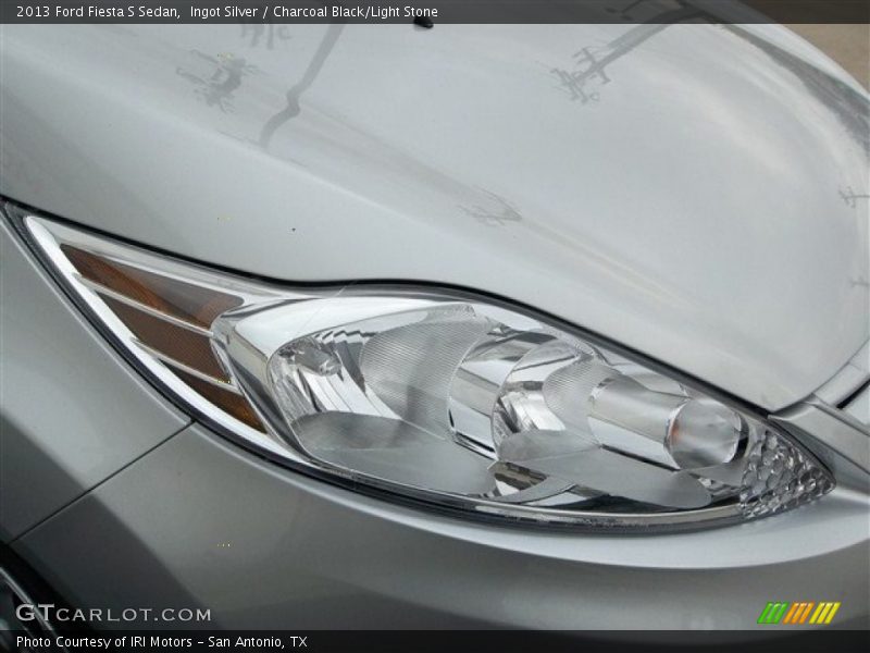 Ingot Silver / Charcoal Black/Light Stone 2013 Ford Fiesta S Sedan