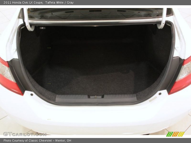 Taffeta White / Gray 2011 Honda Civic LX Coupe