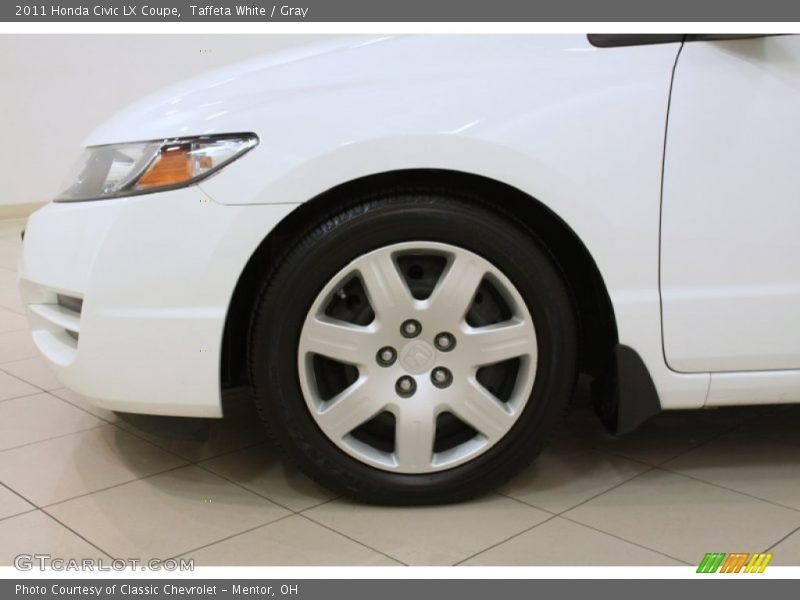 Taffeta White / Gray 2011 Honda Civic LX Coupe