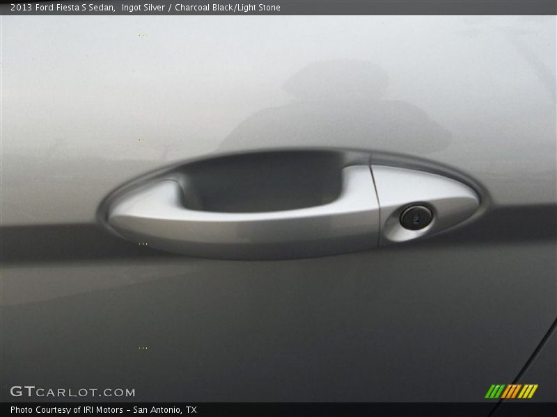 Ingot Silver / Charcoal Black/Light Stone 2013 Ford Fiesta S Sedan