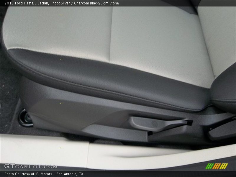 Ingot Silver / Charcoal Black/Light Stone 2013 Ford Fiesta S Sedan