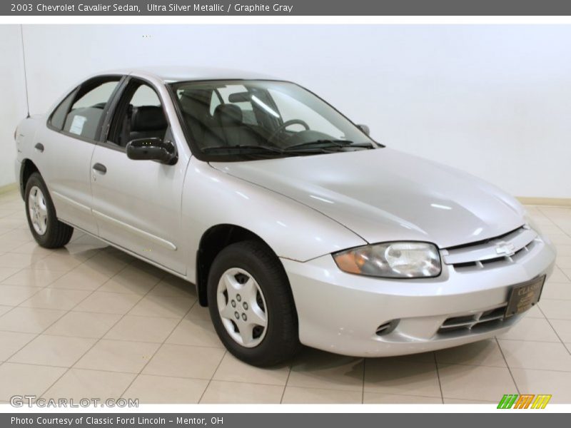 Ultra Silver Metallic / Graphite Gray 2003 Chevrolet Cavalier Sedan