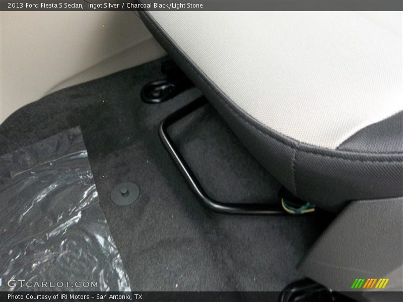 Ingot Silver / Charcoal Black/Light Stone 2013 Ford Fiesta S Sedan