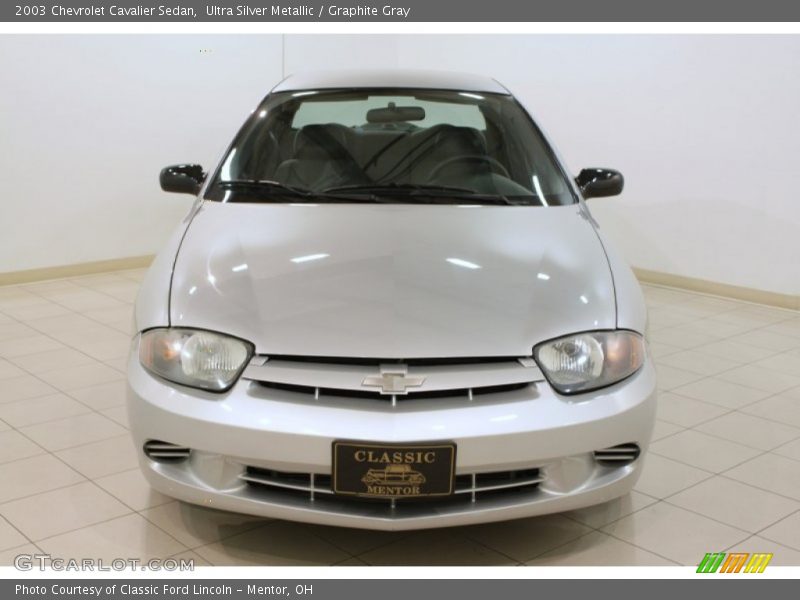 Ultra Silver Metallic / Graphite Gray 2003 Chevrolet Cavalier Sedan
