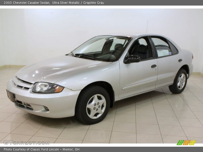Ultra Silver Metallic / Graphite Gray 2003 Chevrolet Cavalier Sedan
