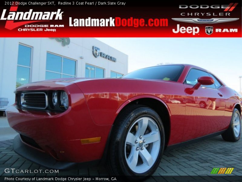 Redline 3 Coat Pearl / Dark Slate Gray 2012 Dodge Challenger SXT