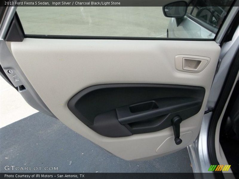 Ingot Silver / Charcoal Black/Light Stone 2013 Ford Fiesta S Sedan