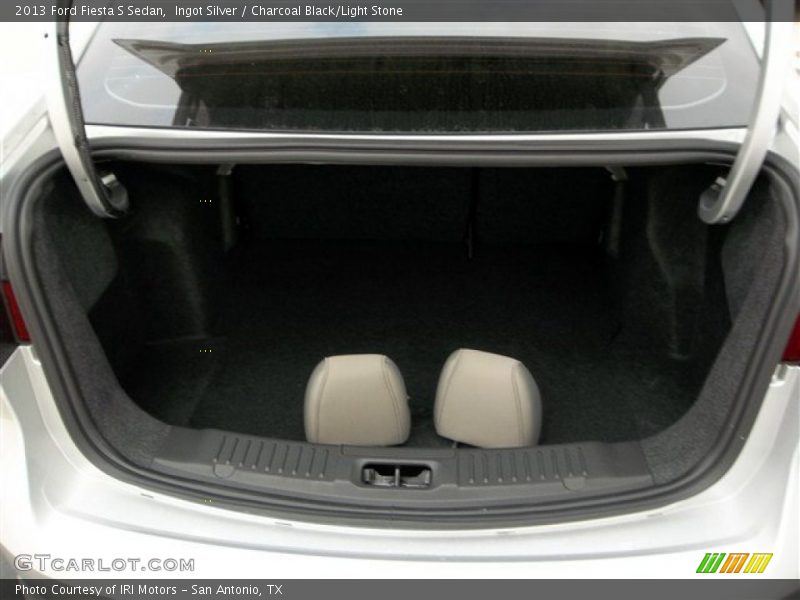 Ingot Silver / Charcoal Black/Light Stone 2013 Ford Fiesta S Sedan