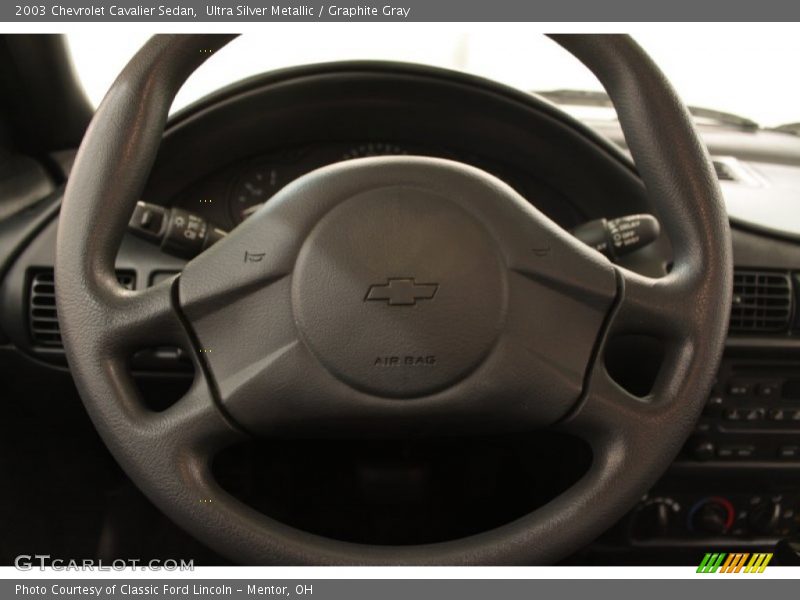 Ultra Silver Metallic / Graphite Gray 2003 Chevrolet Cavalier Sedan