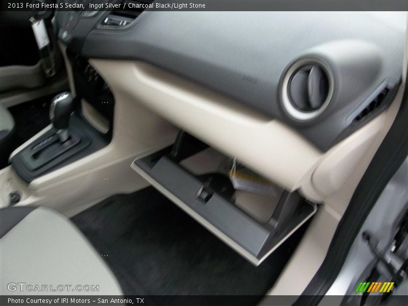 Ingot Silver / Charcoal Black/Light Stone 2013 Ford Fiesta S Sedan