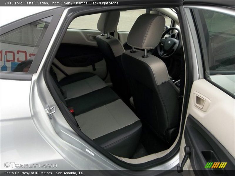 Ingot Silver / Charcoal Black/Light Stone 2013 Ford Fiesta S Sedan