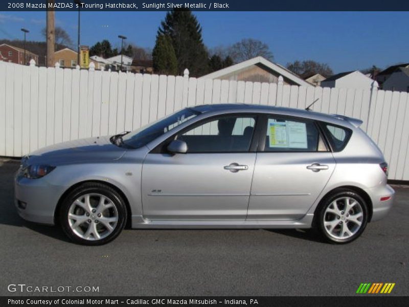 Sunlight Silver Metallic / Black 2008 Mazda MAZDA3 s Touring Hatchback