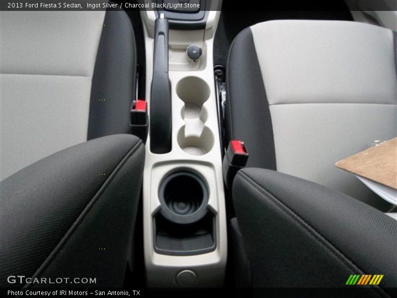 Ingot Silver / Charcoal Black/Light Stone 2013 Ford Fiesta S Sedan