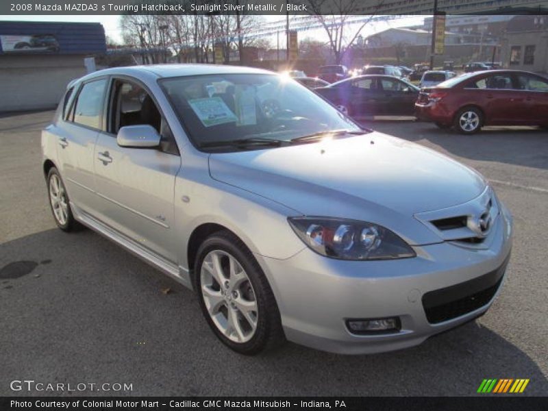 Sunlight Silver Metallic / Black 2008 Mazda MAZDA3 s Touring Hatchback