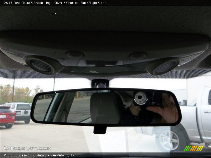 Ingot Silver / Charcoal Black/Light Stone 2013 Ford Fiesta S Sedan