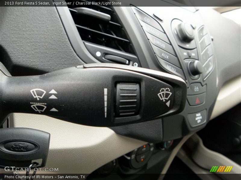 Ingot Silver / Charcoal Black/Light Stone 2013 Ford Fiesta S Sedan